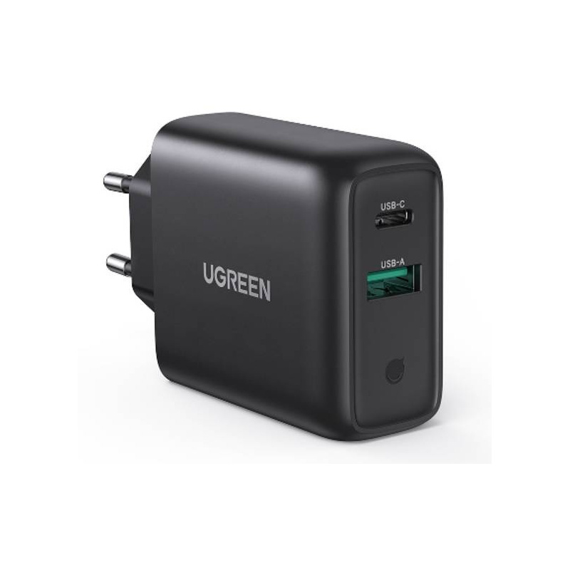 Hurtownia Ugreen - 6957303812172 - UGR1001BLK - Ładowarka sieciowa UGREEN CD170, USB QC3.0, USB-C PD, 36W (czarna) - B2B homescreen