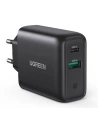 Ładowarka sieciowa UGREEN CD170, USB QC3.0, USB-C PD, 36W (czarna)