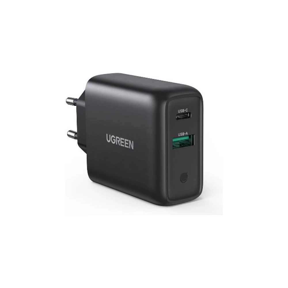 Hurtownia GSM - Ładowarka sieciowa UGREEN CD170, USB QC3.0, USB-C PD, 36W (czarna) - UGR1001BLK - {ean13} - Hurt