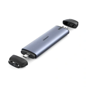 Obudowa dysku SSD M.2 UGREEN CM353 NGFF, NVMe, 5Gbps, USB, USB-C (szara)