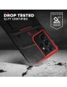 Hurtownia GSM - Pancerne etui ZIZO BOLT Series Samsung Galaxy S21 Ultra 5G ze szkłem 9H na ekran + uchwyt z podstawką (Black & Red) - ZIZ079BLKRED - {ean13} - Hurt