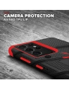 Hurtownia GSM - Pancerne etui ZIZO BOLT Series Samsung Galaxy S21 Ultra 5G ze szkłem 9H na ekran + uchwyt z podstawką (Black & Red) - ZIZ079BLKRED - {ean13} - Hurt