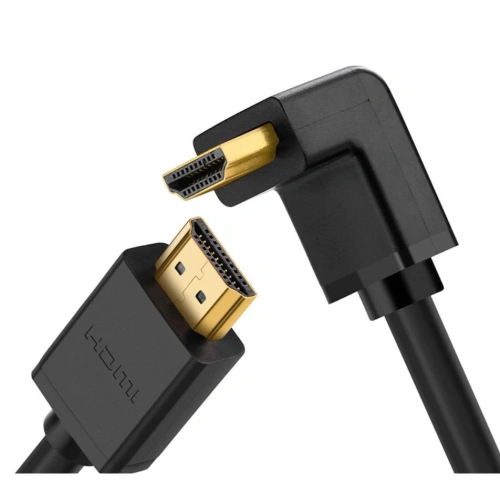 UGREEN HD103 Kabel HDMI - HDMI Kątowy, 4K, 1m (czarny)