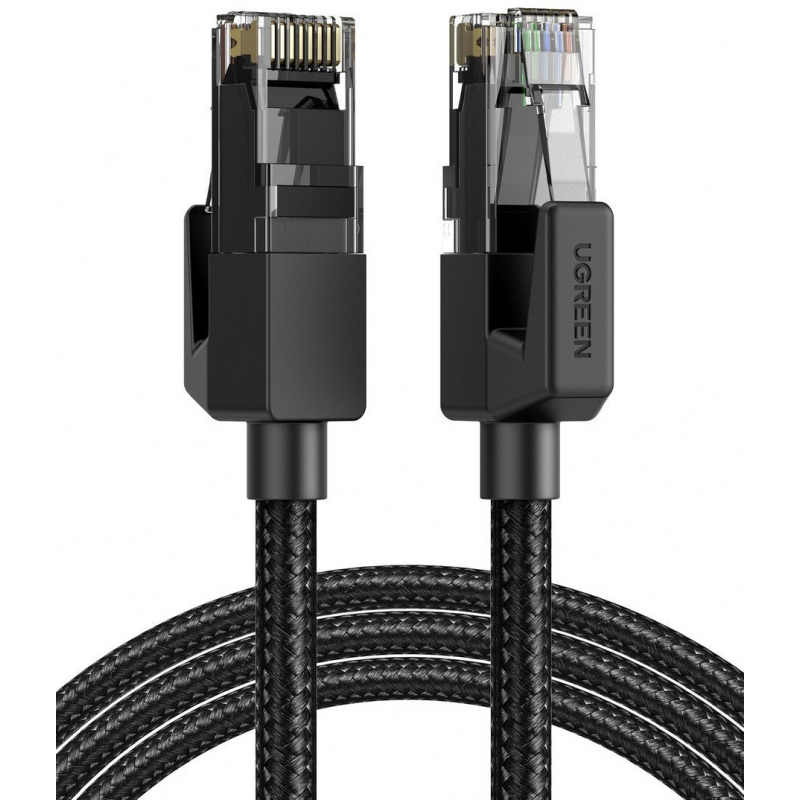 Ugreen Distributor - 6957303876815 - UGR1019BLK - UGREEN NW135 Cat 6 U/UTP Braid Ethernet RJ45 Cable 3m (black) - B2B homescreen