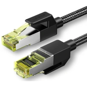 UGREEN NW150 Kabel sieciowy w oplocie, Ethernet RJ45, Cat.7, F/FTP, 1m (czarny)