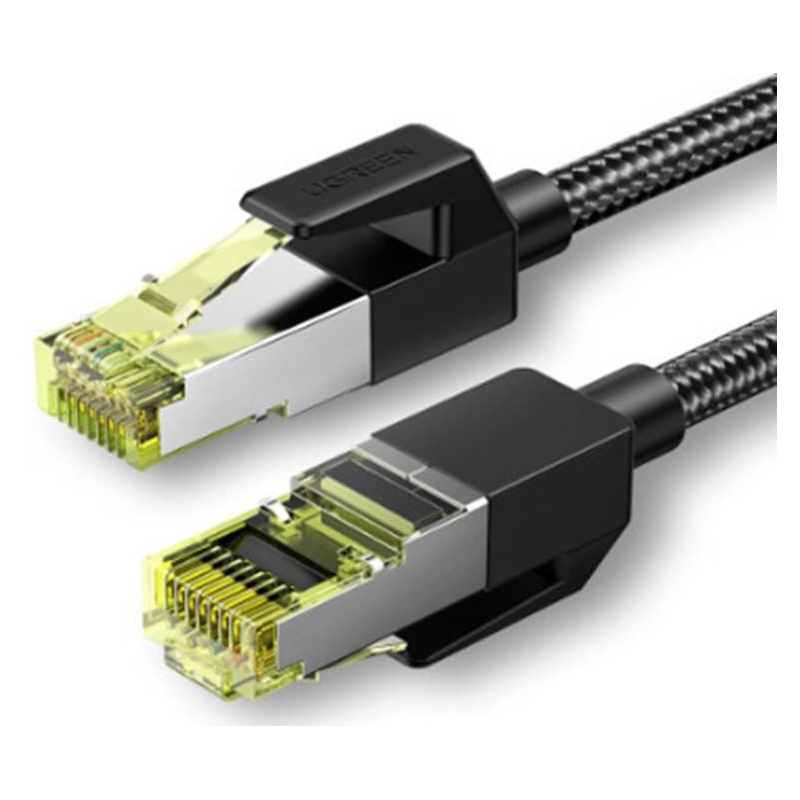 Hurtownia Ugreen - 6957303884216 - UGR1022BLK - UGREEN NW150 Kabel sieciowy w oplocie, Ethernet RJ45, Cat.7, F/FTP, 1m (czarny) - B2B homescreen