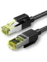 UGREEN NW150 Kabel sieciowy w oplocie, Ethernet RJ45, Cat.7, F/FTP, 0.5m (czarny)