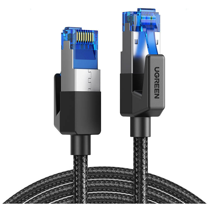 Ugreen Distributor - 6957303884315 - UGR1028BLK - UGREEN NW153 Cat 8 F/FTP Braid Ethernet RJ45 Cable 2m (black) - B2B homescreen