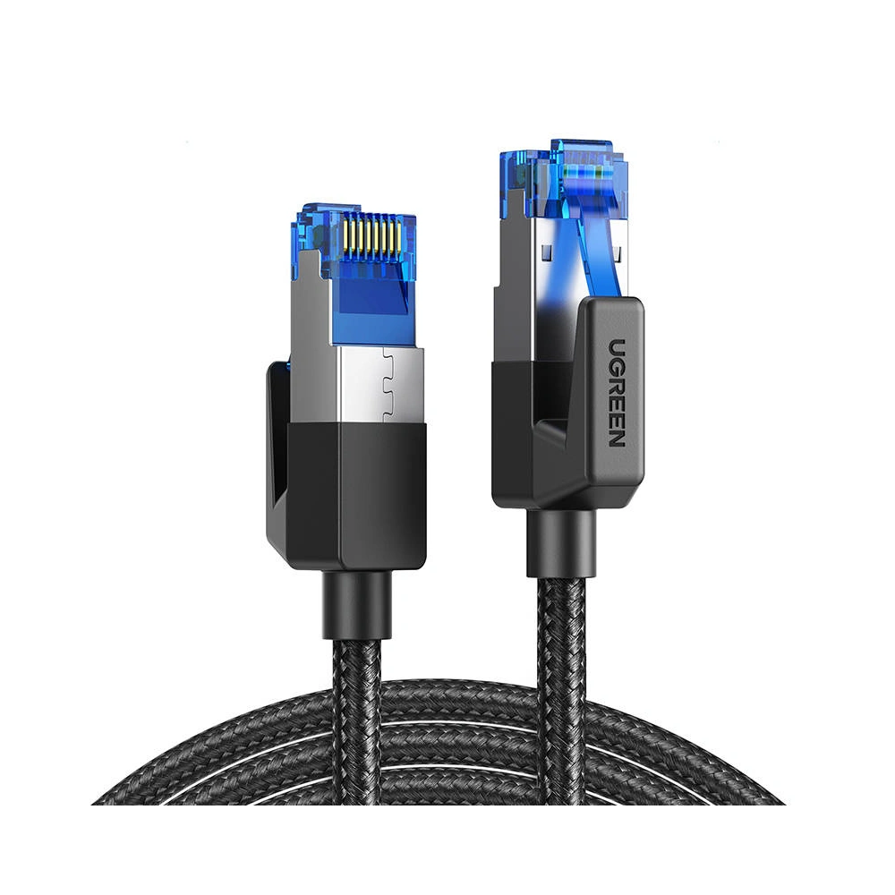 Hurtownia GSM - UGREEN NW153 Síťový kabel v opletu, Ethernet RJ45, Cat.8, F/FTP, 1.5m (černý) - UGR1031BLK - {ean13} - Hurt