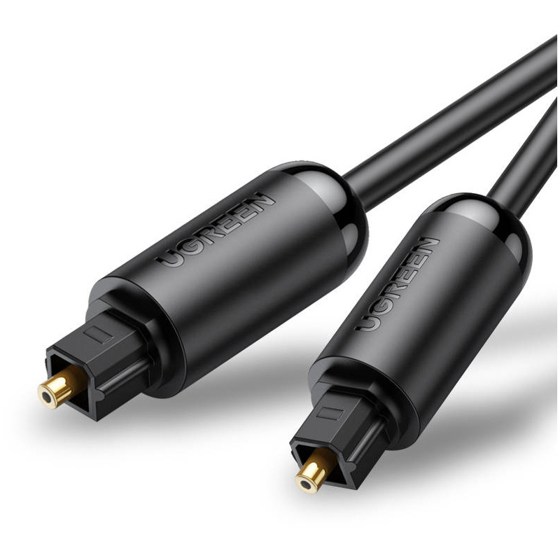 Ugreen Distributor - 6957303878925 - UGR1035BLK - UGREEN AV122 Toslink Audio optical cable, aluminum braided, 2m (black) - B2B homescreen