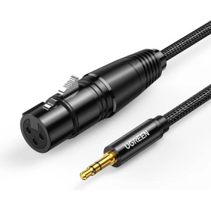 UGREEN AV182 Kabel XLR do jack 3.5mm AUX 1m (czarny)