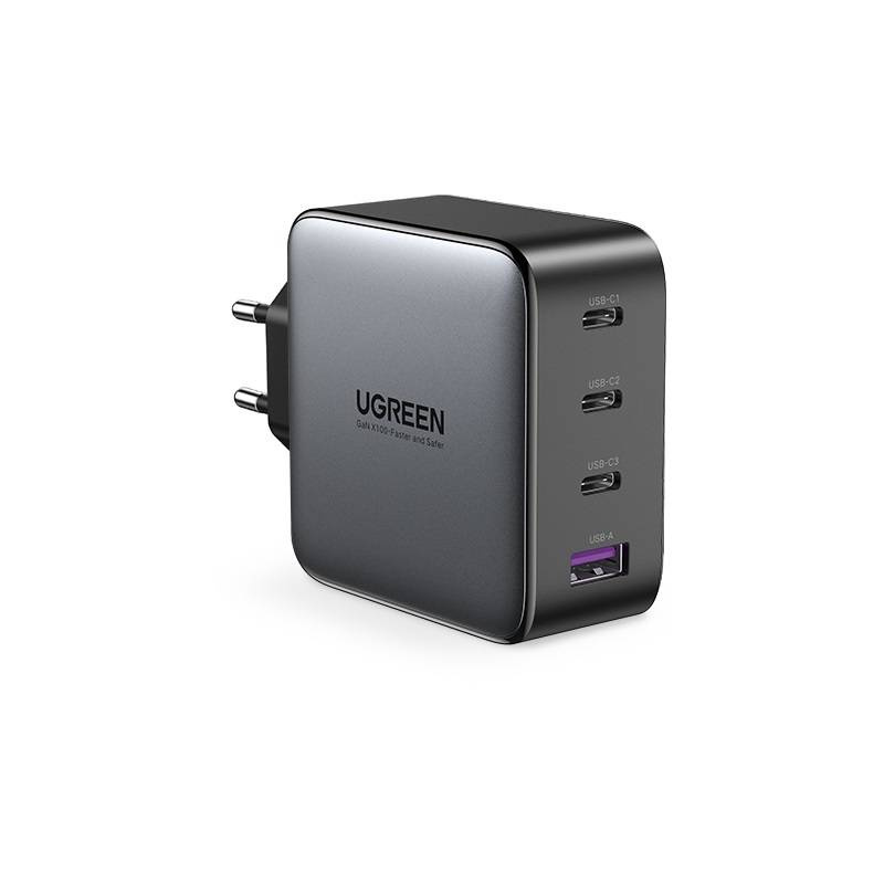 Ugreen Distributor - 6957303803613 - UGR1041BLK - UGREEN CD226 Wall Charger, USB QC3.0, 3x USB-C, 100W, PD (Black) - B2B homescreen