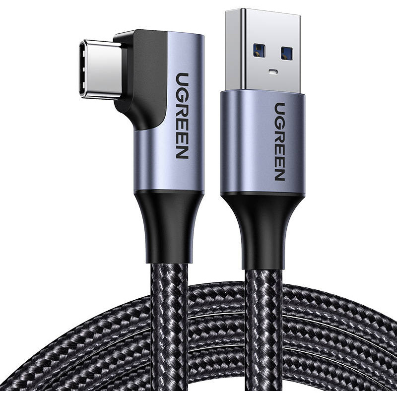 Hurtownia Ugreen - 6957303822997 - UGR1043BLK - Kabel USB do USB-C, kątowy UGREEN US385, 3A, 1m (czarny) - B2B homescreen