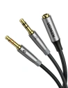 UGREEN AV192 3.5mm Female to 2 male audio cable (grey)