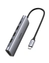 Hurtownia GSM - Adapter 5w1 UGREEN Hub USB-C do 3x USB 3.0 + HDMI 4K + USB-C PD 100W (szary) - UGR1048GRY - {ean13} - Hurt