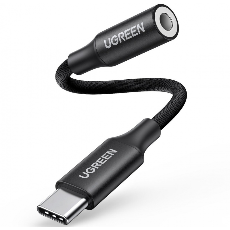 Hurtownia Ugreen - 6957303856312 - UGR1050BLK - Adapter audio UGREEN AV161 USB-C do mini jack 3.5mm (czarny) - B2B homescreen