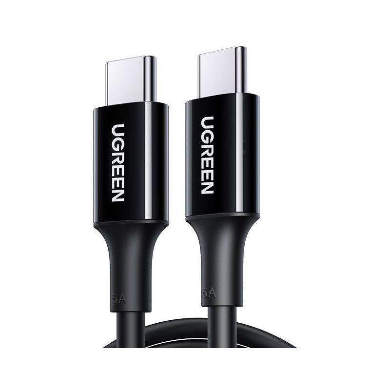 Ugreen Distributor - 6957303883721 - UGR1051BLK - UGREEN US300 USB-C cable to USB-C, 100W, 5A, 2m (black) - B2B homescreen