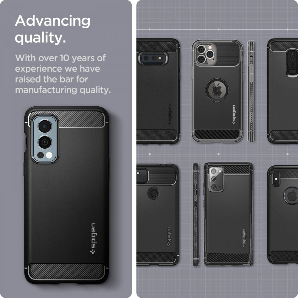 Hurtownia GSM - Etui Spigen Rugged Armor OnePlus Nord 2 5G Matte Black - SPN1708BLK - {ean13} - Hurt