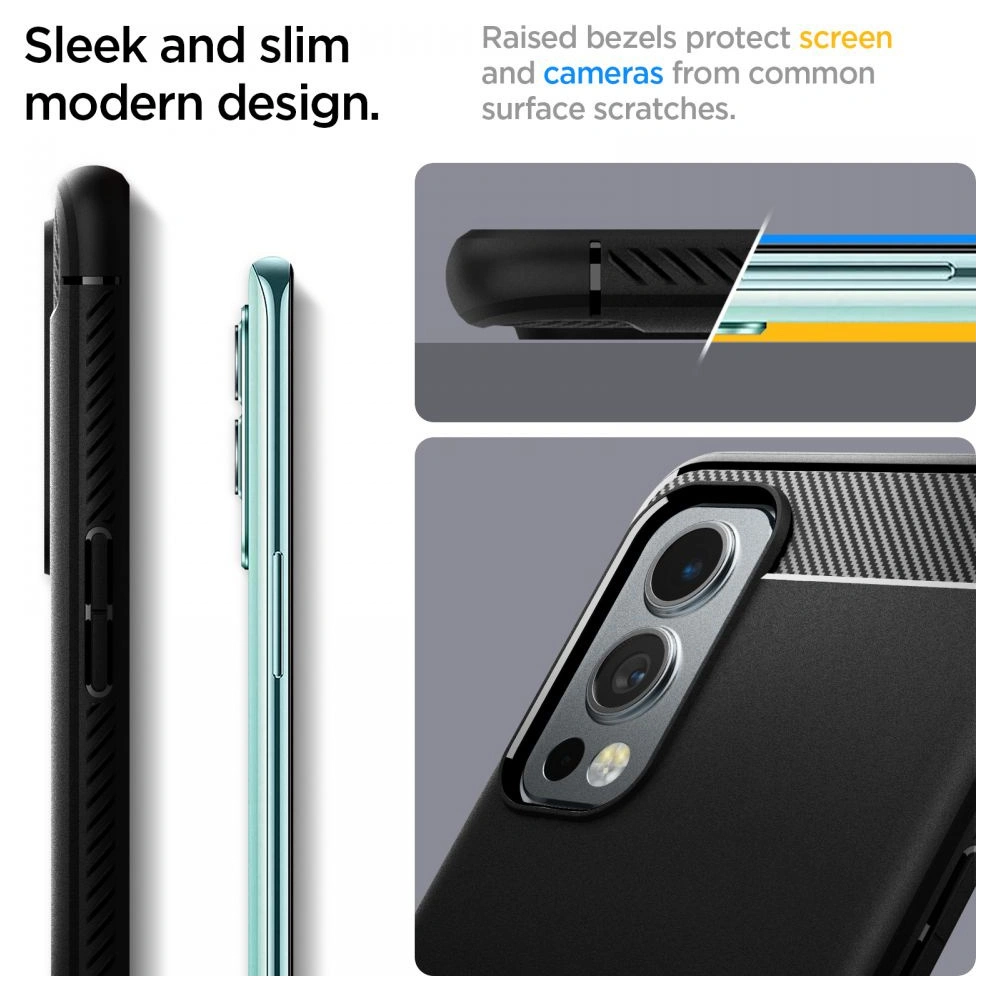 Hurtownia GSM - Etui Spigen Rugged Armor OnePlus Nord 2 5G Matte Black - SPN1708BLK - {ean13} - Hurt