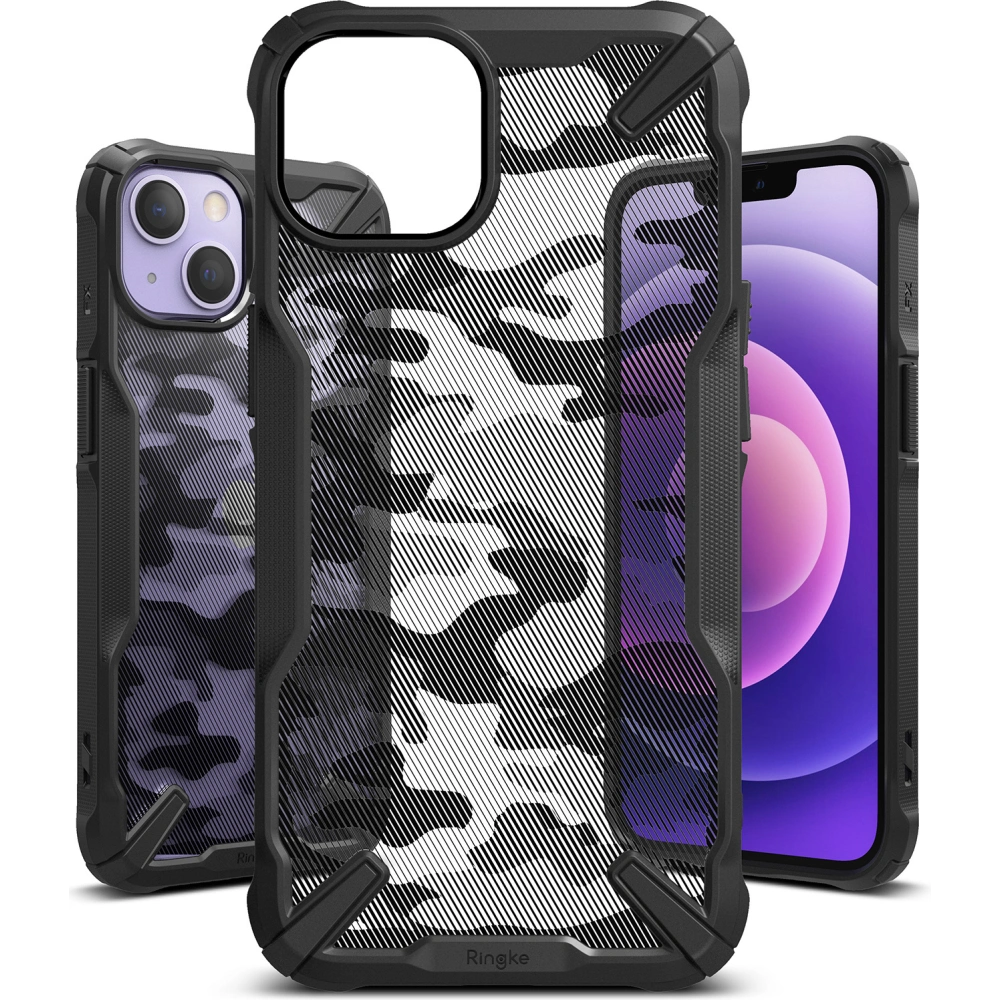 Hurtownia GSM - Etui Ringke Fusion-X Design Apple iPhone 13 mini Camo (Moro) Black - RGK1475MBL - {ean13} - Hurt