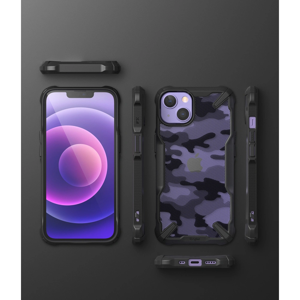 Hurtownia GSM - Etui Ringke Fusion-X Design Apple iPhone 13 mini Camo (Moro) Black - RGK1475MBL - {ean13} - Hurt