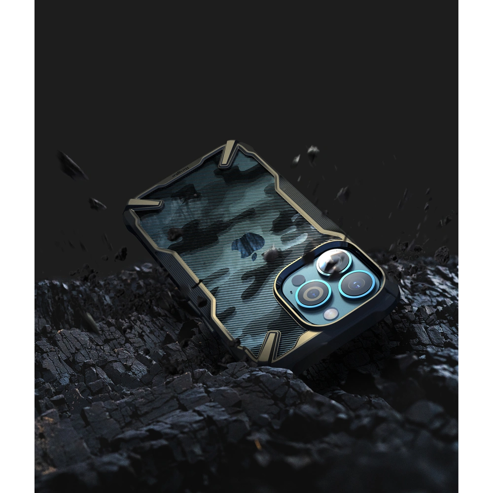 Hurtownia GSM - Etui Ringke Fusion-X Design Apple iPhone 13 Pro Max Camo (Moro) Černé - RGK1439MBL - {ean13} - Hurt
