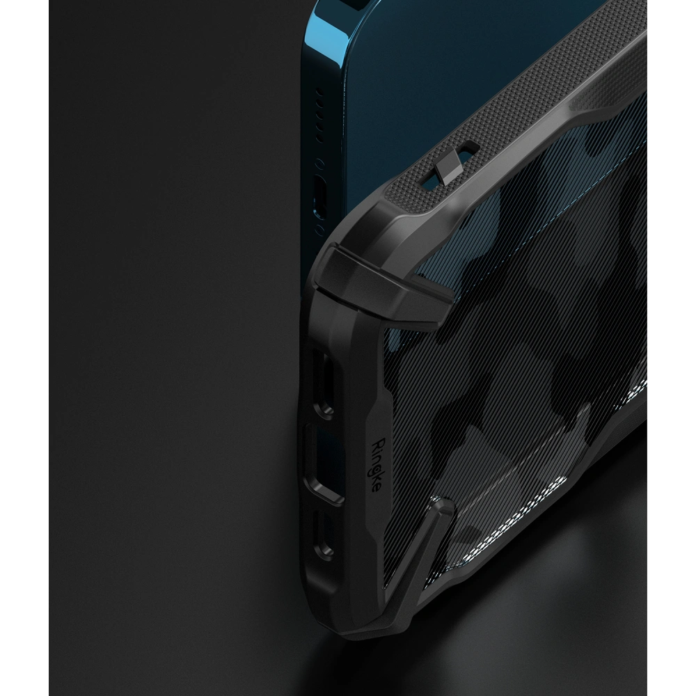 Hurtownia GSM - Etui Ringke Fusion-X Design Apple iPhone 13 Pro Max Camo (Moro) Černé - RGK1439MBL - {ean13} - Hurt