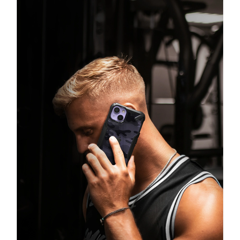 Hurtownia GSM - Etui Ringke Fusion-X Design Apple iPhone 13 Camo (Moro) Black - RGK1464MBL - {ean13} - Hurt