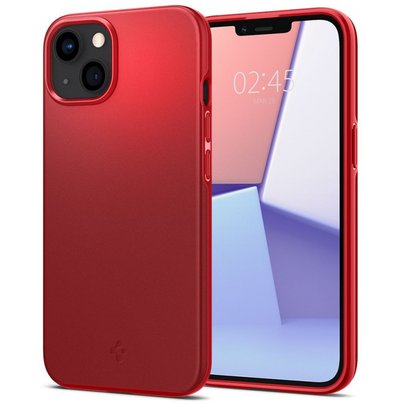 Hurtownia Spigen - 8809811850543 - SPN1720RED - Etui Spigen Thin Fit Apple iPhone 13 mini Red - B2B homescreen