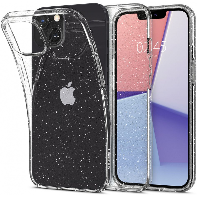 Hurtownia Spigen - 8809811850604 - SPN1722GLT - Etui Spigen Liquid Crystal Apple iPhone 13 mini Glitter Crystal - B2B homescreen