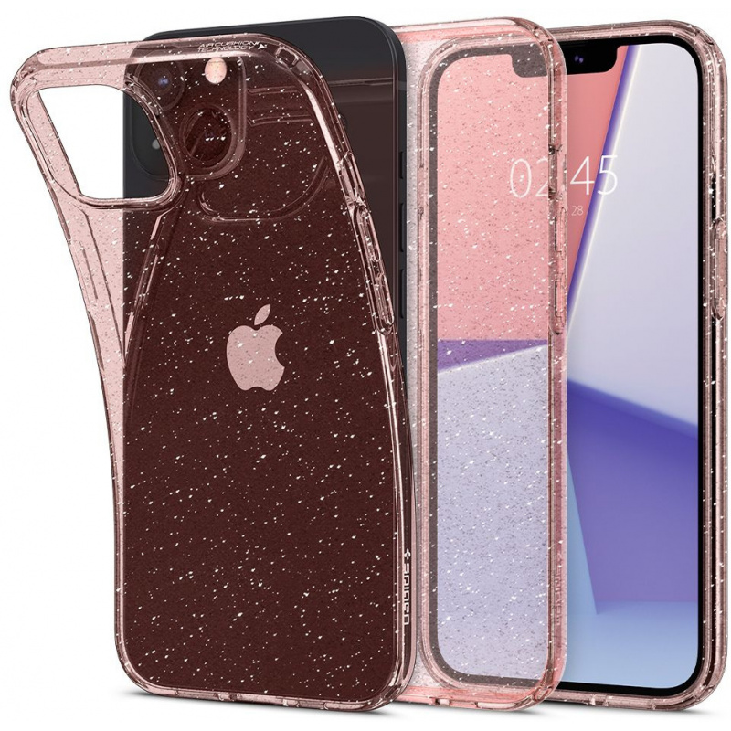 Spigen Distributor - 8809811850611 - SPN1723GLTROS - Spigen Liquid Crystal Apple iPhone 13 mini Glitter Rose - B2B homescreen