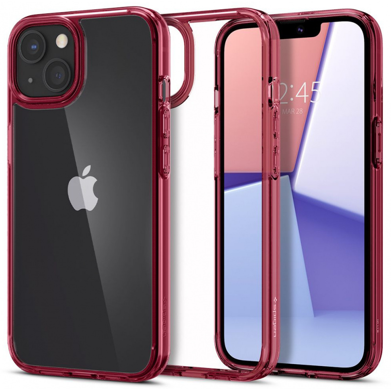 Hurtownia Spigen - 8809811850673 - SPN1728REDCL - Etui Spigen Ultra Hybrid Apple iPhone 13 mini Red Crystal - B2B homescreen