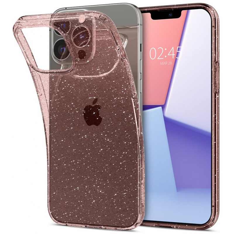 Hurtownia Spigen - 8809811850048 - SPN1744GLTROS - Etui Spigen Liquid Crystal Apple iPhone 13 Pro Glitter Rose - B2B homescreen
