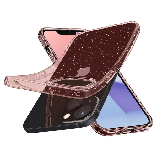 Etui Spigen Liquid Crystal Apple iPhone 13 Glitter Rose