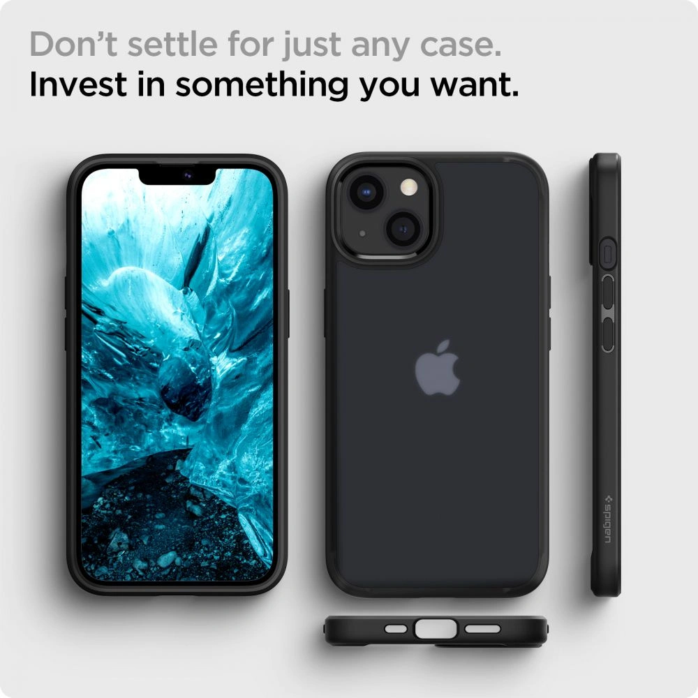 Hurtownia GSM - Etui Spigen Ultra Hybrid Apple iPhone 13 mini Matná Mrazivá Černá - SPN1797BLK - {ean13} - Hurt