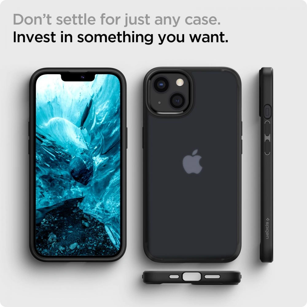 Hurtownia GSM - Etui Spigen Ultra Hybrid Apple iPhone 13 Matte Frost Black - SPN1798BLK - {ean13} - Hurt