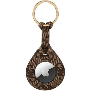 Wholesale Guess GUATP4GM4PW Apple AirTag case brown 4G Big Metal Logo - GUE1241BR - {ean13} - Hurt