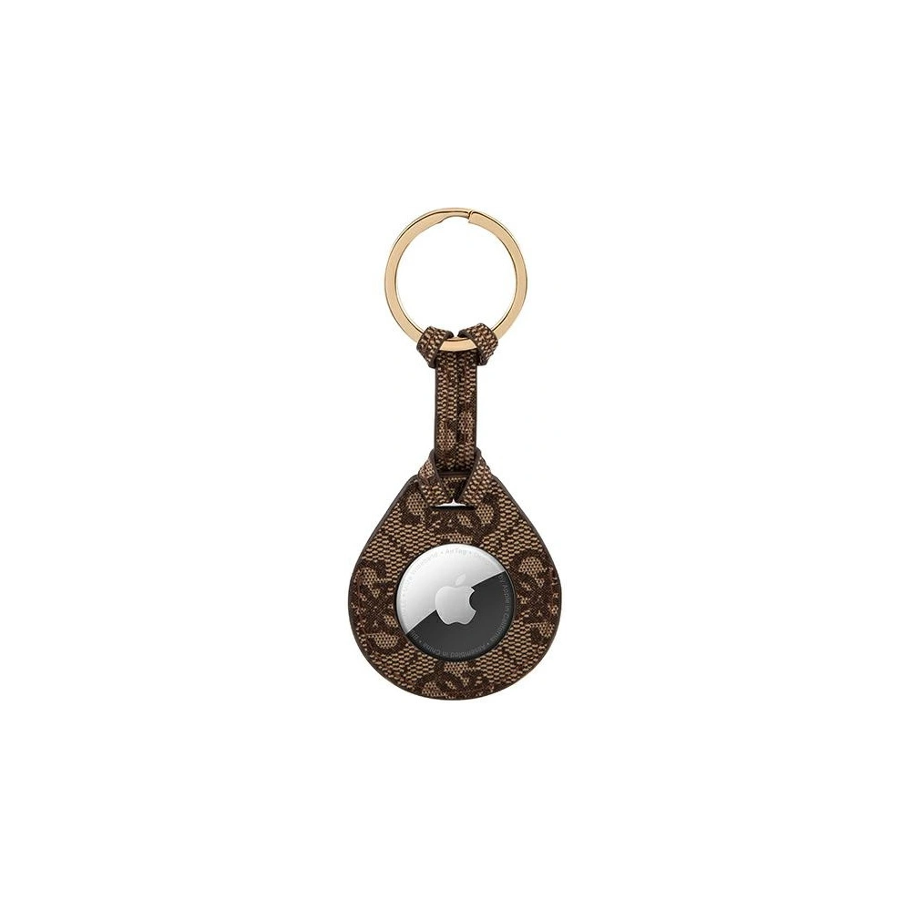 Wholesale Guess GUATP4GM4PW Apple AirTag case brown 4G Big Metal Logo - GUE1241BR - {ean13} - Hurt