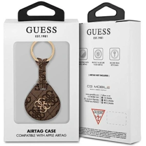 Wholesale Guess GUATP4GM4PW Apple AirTag case brown 4G Big Metal Logo - GUE1241BR - {ean13} - Hurt