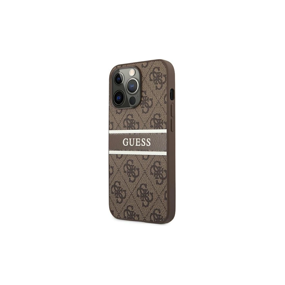 Hurtownia GSM - Etui Guess GUHCP13X4GDBR Apple iPhone 13 Pro Max hnědý/brown hardcase 4G Stripe - GUE1242BR - {ean13} - Hurt