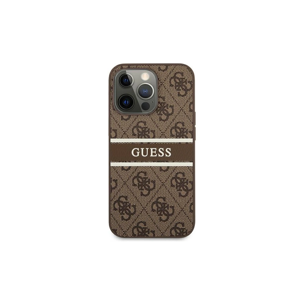 Hurtownia GSM - Etui Guess GUHCP13X4GDBR Apple iPhone 13 Pro Max hnědý/brown hardcase 4G Stripe - GUE1242BR - {ean13} - Hurt