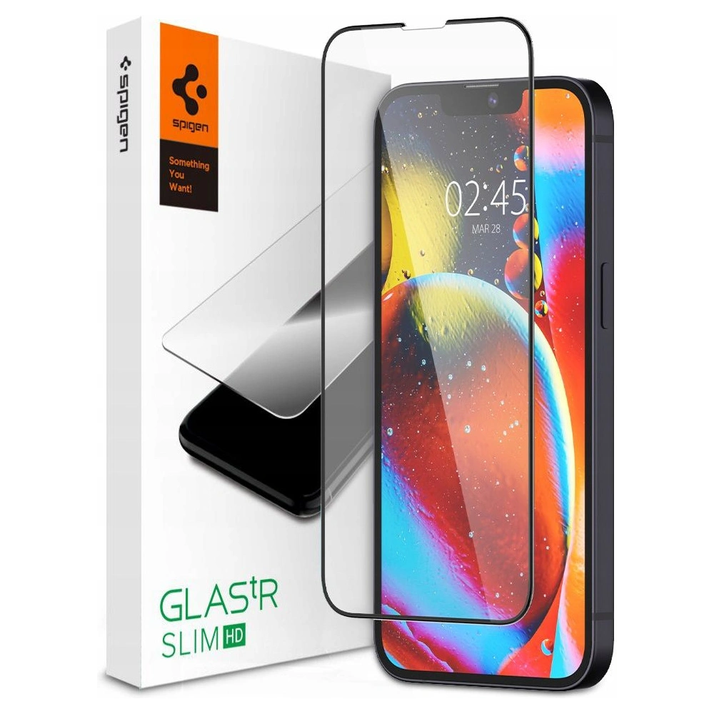 Hurtownia GSM - Szkło hartowane Spigen GLAS.tR Slim Apple iPhone iPhone 14 Plus / 15 Plus Black - SPN1813BLK - {ean13} - Hurt