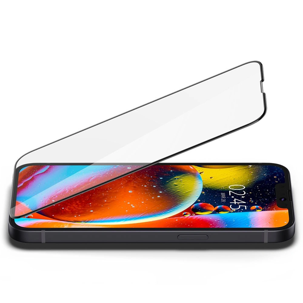 Hurtownia GSM - Tvrzené sklo Spigen GLAS.tR Slim Apple iPhone 14/13/13 Pro černé - SPN1814BLK - {ean13} - Hurt