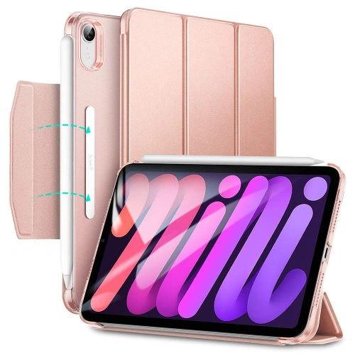 Etui ESR Ascend Trifold Apple iPad mini 2021 (6. generacji) / iPad mini 8.3" 2024 (7. generacji) Rose Gold