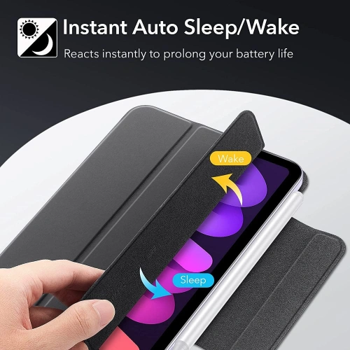 Etui ESR Rebound Magnetic Apple iPad mini 2021 (6. generacji) / iPad mini 8.3" 2024 (7. generacji) Black