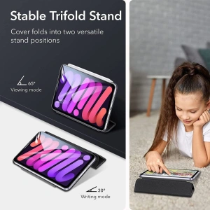 Hurtownia GSM - Etui ESR Rebound Magnetic Apple iPad mini 2021 (6. generációs) / iPad mini 8.3" 2024 7gen Fekete - ESR364BLK - {ean13} - Hurt