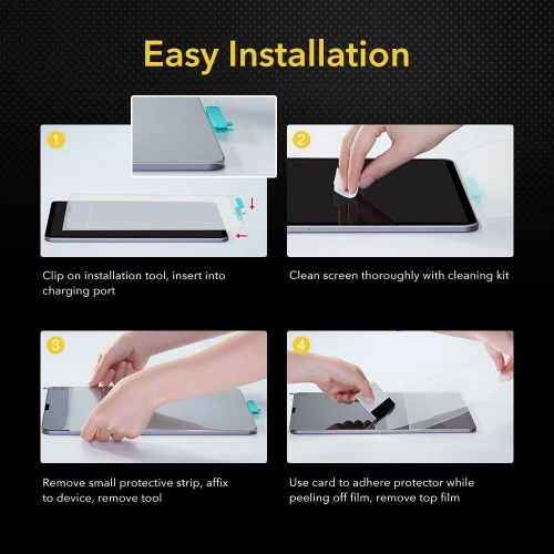 Folia ESR Paper Feel Apple iPad mini 2021 (6. generacji) / iPad mini 8.3" 2024 (7. generacji) 