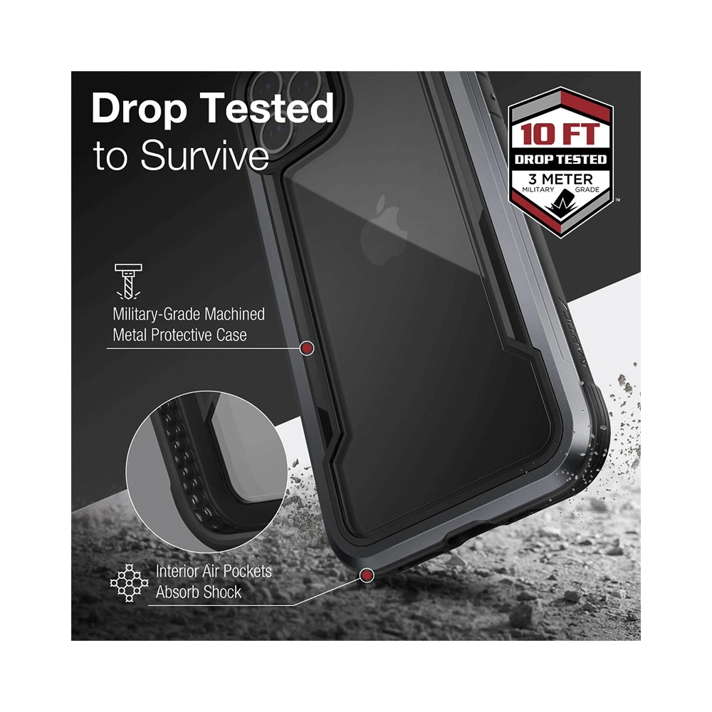 Hurtownia GSM - Etui X-Doria Raptic Shield Pro Apple iPhone 13 Pro (Anti-bacterial) (Black) - XDR131BLK - {ean13} - Hurt