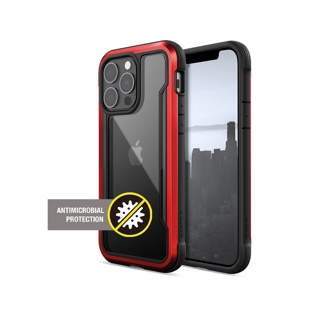 Wholesale X-Doria Raptic Shield Pro Apple iPhone 13 Pro (Anti-bacterial) (Red) - XDR133RED - {ean13} - Hurt