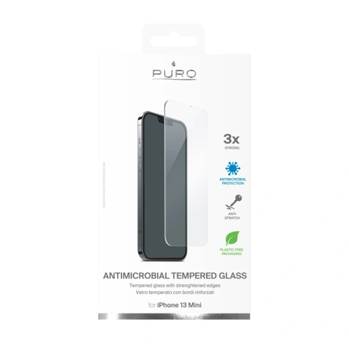 Szkło hartowane PURO Glass Anti-Bacterial Apple iPhone 13 mini